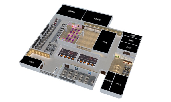 1700平方健身房配置方案-广西南宫NG28体育健身器材有限公司