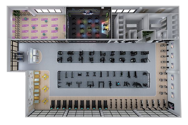 500平方健身房配置方案-广西南宫NG28体育健身器材有限公司