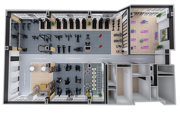 200-500平方健身房配置方案-广西南宫NG28体育健身器材有限公司
