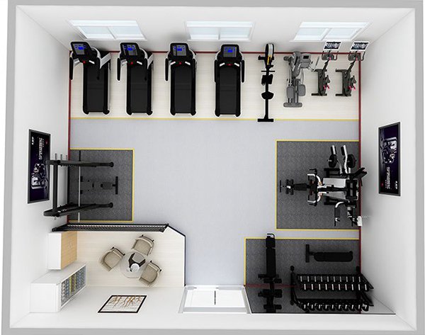 80平方健身房配置方案-广西南宫NG28体育健身器材有限公司
